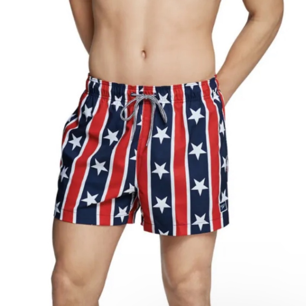 NEW NWT Speedo RWB America Redondo Volley 14 In Water Swim shorts Mens Trunks XL